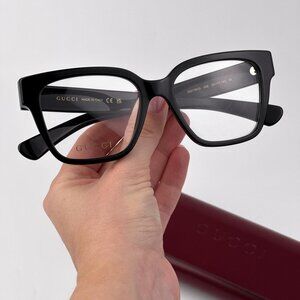 Gucci Women’s Eyeglasses – Shiny Black Square Frame | GG1791O 005 | NEW & AUTHEN